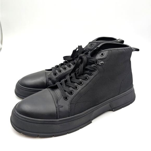 Abound Maxx Nylon Lace-Up Ankle Boots Round Toe Men's Black Size US13M EU46 - Picture 1 of 11